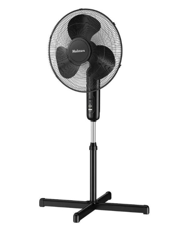 Ventilador de pie oscilante de 3 velocidades de 16 " negro - Holmes