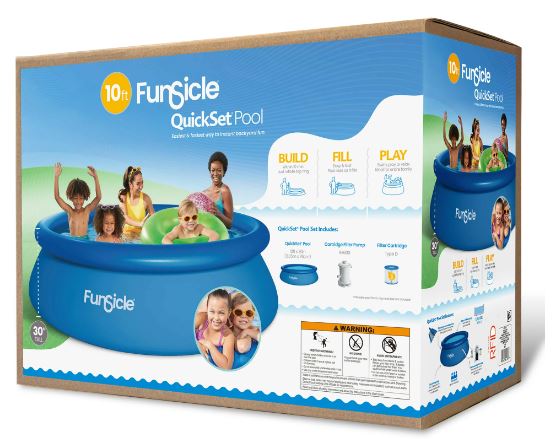 Piscina redonda QuickSet de 10 pies Funsicle