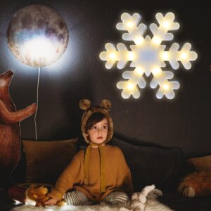 Alternative view of Lampara LED decorativa con forma de copo de nieve