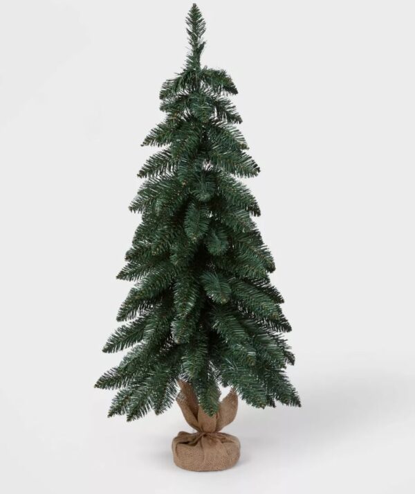 Árbol de Navidad artificial de abeto Alberta de 3 ft sin iluminación - Wondershop