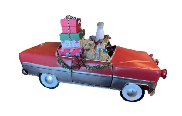 Carro convertible Vintage preiluminado color rojo - Members Mark