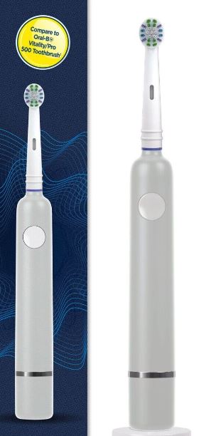 Cepillo de dientes eléctrico recargable con cabezal de repuesto