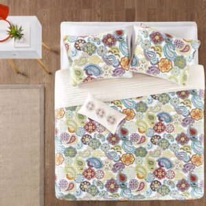 Alternative view of Juego de colcha con estampado colorido tamaño FULL/QUEEN - MiZone