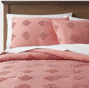 Juego de edredón y funda de almohada color Rosa tamaño KING - Threshold