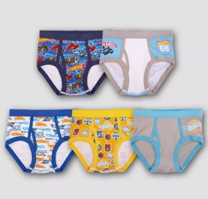 Paquete de 5 calzones para niños talla 8 - HotWheels