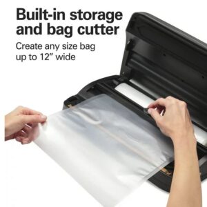 Alternative view of Sellador de comida al vacio y cortador NutriFresh - Hamilton Beach