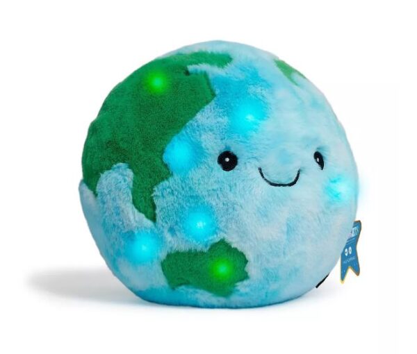Peluche de juguete con forma de la tierra LED brillante de 9" - FAO Schwarz