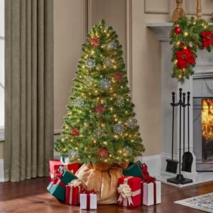 Alternative view of Arbol de navidad de 5 ft preiluminado LED cálida - Woodtrail