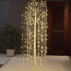 Arbol de sauce navideño 6 ft luces LED - Holiday Time