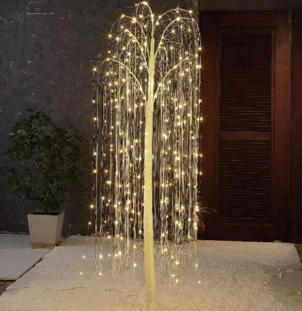 Arbol de sauce navideño 6 ft luces LED - Holiday Time