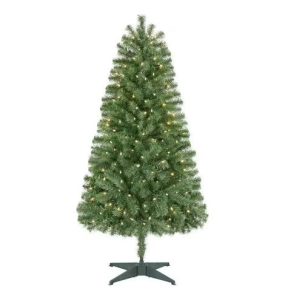 Arbol de navidad de 5 ft preiluminado LED cálida - Woodtrail