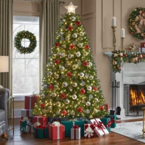 Alternative view of Arbol de navidad Dunland Fir preiluminado multicolor de 7.5 pies - Home Accents