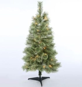 Arbol de navidad preiluminado de Luz calida de 4 ft - Holiday Time