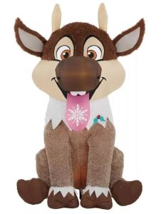 Inflable navideño de Sven bebé de 6 pies de alto - Disney Frozen