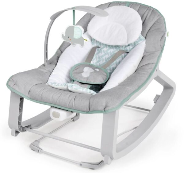 Silla mecedora para bebe 3 en 1 color gris  - Ingenuity