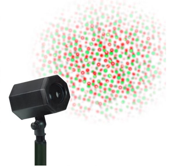 Proyector de luces laser navideñas de estrellas multicolor - Holiday Time