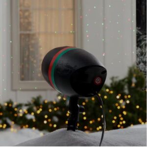 Alternative view of Proyector navideña láser de movimiento rojo y verde - Star Shower