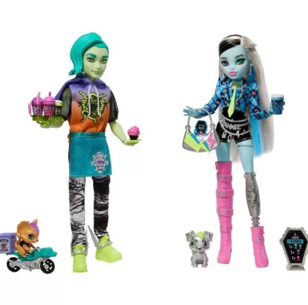 Muñecas Monster High de Deuce Gorgon y Frankie Stein - Mattel