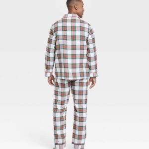 Alternative view of Conjunto de pijama de franela para hombre Talla M, cuadros navideños - Wondershop