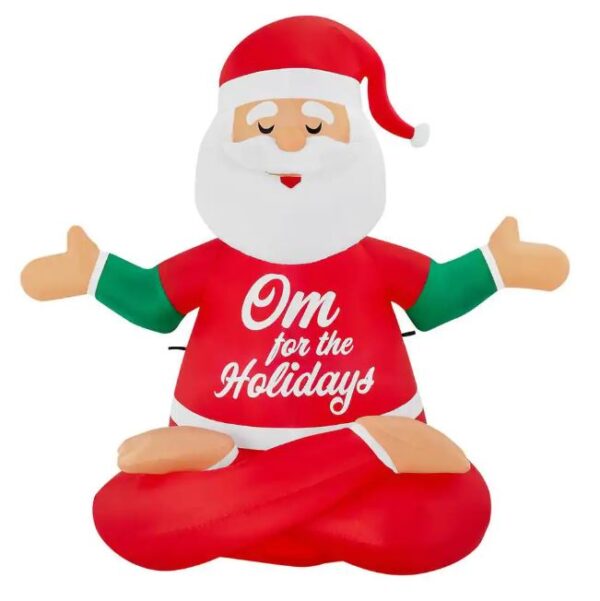 Inflable de santa claus yoga de 5 ft - Home Accents
