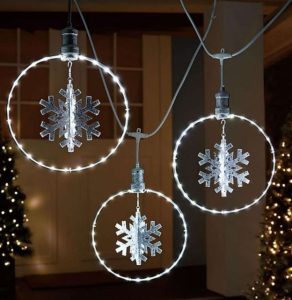 Luces LED giratorias de copo de nieve de 3 piezas - Member's Mark