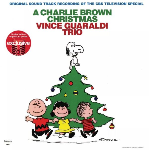 Disco de vinilo de Vince Guaraldi Trio – Charlie Brown Christmas/Poster