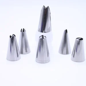 Paquete de 6 boquillas para manga pastelera marca Cooking master