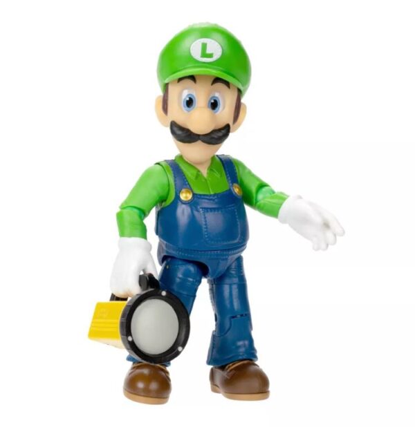 Figura de Luigi con accesorio de linterna - Nintendo The Super Mario Bros
