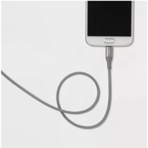 Alternative view of Cable De Carga USB De Color Plateado  Marca heyday