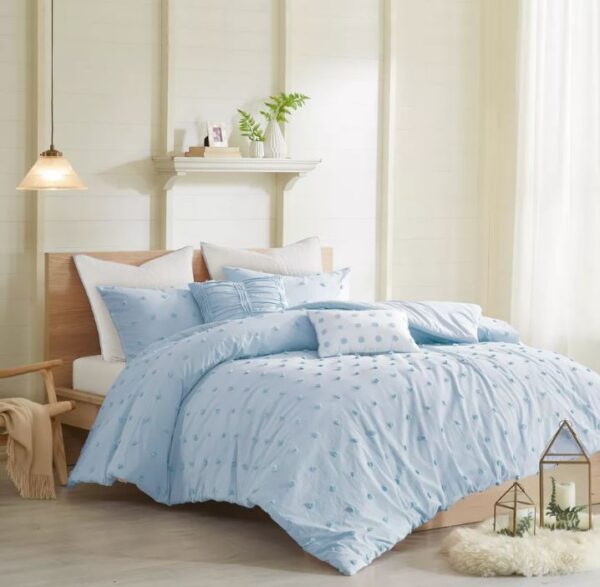 Juego de duvet de 5 piezas Tamaño Twin, Azul - Urban Habitat