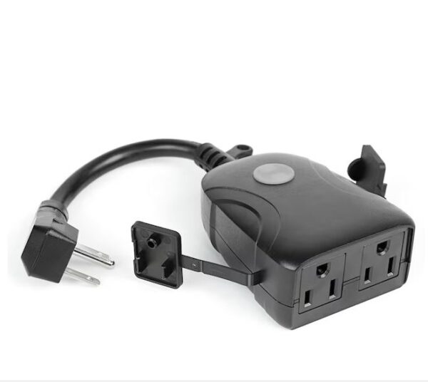 Pack de 2 Enchufes inteligentes Wi-Fi para exteriores con doble salida - Feit Electric