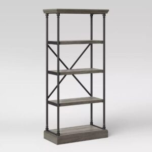 Alternative view of Estante de hierro fundido de 65", gris - Threshold™