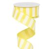 Liston a rayas color amarillo/blanco de 1.5" de ancho - Member's Mark