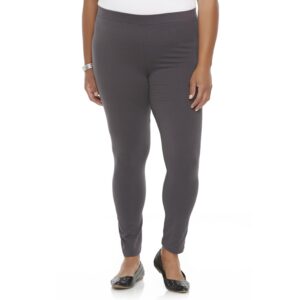 Leggins de algodón con cintura básica color gris para dama talla S marca Studio S