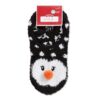 2 Pares de calcetines navideños con estampado de muñeco de nieve marca Holiday time