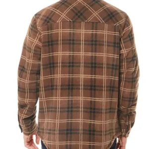 Alternative view of Camisa manga larga afelpada color cafe 3XL para hombre – WP