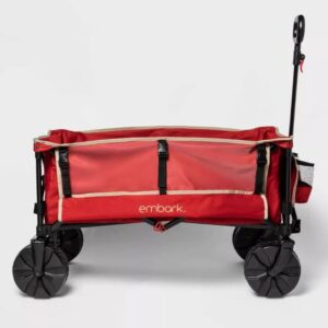 Alternative view of Carrito de almacenamiento plegable color rojo - Embark