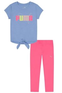 Conjunto de 2 piezas para niña talla 2T azul marca Puma