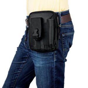 Alternative view of Bolso táctico negro para cinturón - Truper