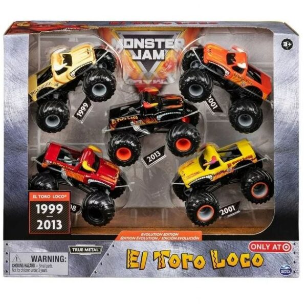 5 exclusivos carritos monstruo de Monster Jam, Evolution Edition