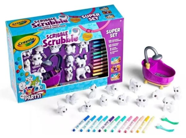 Set de arte para niños marca Crayola Scribble Scrubbie Pets