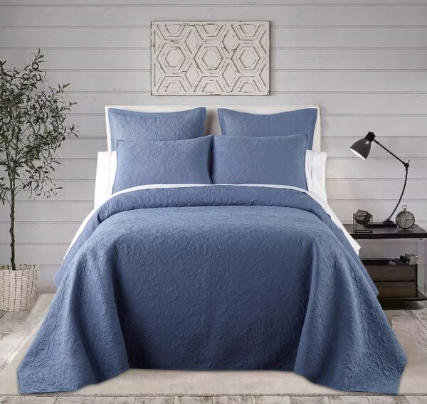 Colcha Harper Tamaño Queen, Azul - Home Expressions