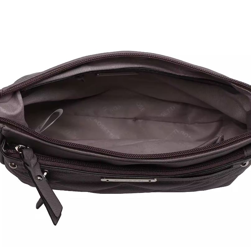 Bolso de hombro para mujer, cafe oscuro - Rosetti - Imagen 4