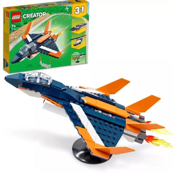 LEGO Creator 3 en 1 Jet, helicóptero y barco