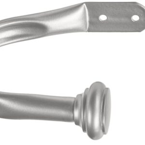 Alternative view of Par de sujetadores de cortina para ventana, color niquel