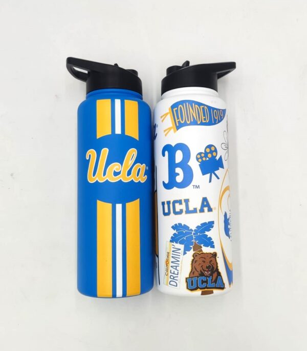 Paquete de 2 botellas de agua de 34 Oz de UCLA - Logo