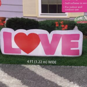 Alternative view of Inflable de letrero Love de San Valentín de 4 ft - Way To Celebrate