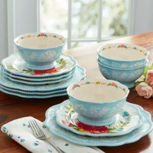 Alternative view of Juego de vajilla de 12 piezas ceramica - The Pioneer Woman Sweet Rose