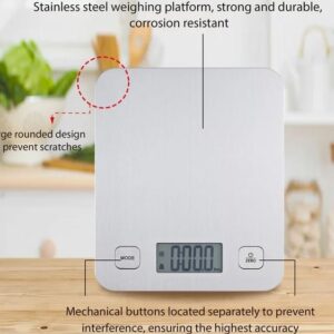 Alternative view of Báscula de cocina digital de acero inoxidable - Mainstays