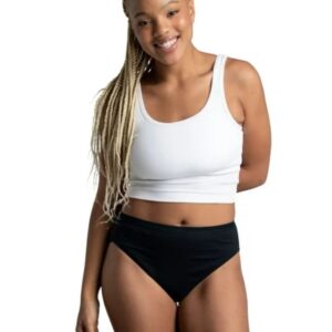 Paquete de 5 calzones de corte alto para dama Talla 9/2XMarca Fruit of the Loom